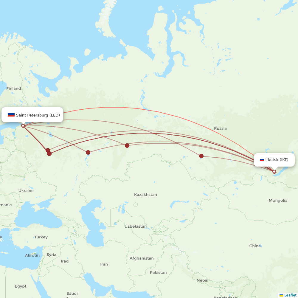 S7 Airlines – airline information and interactive route map - Flight Routes