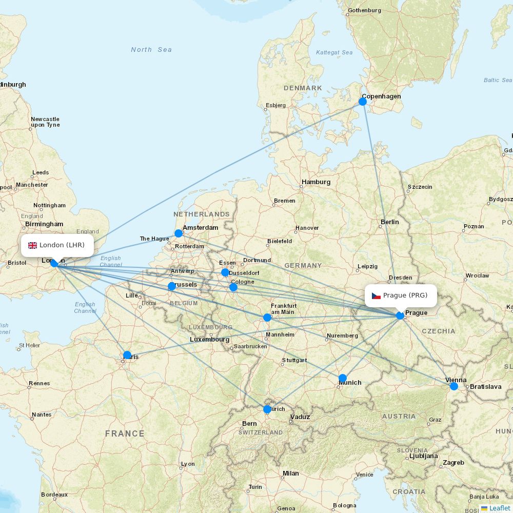 Ba Destination Map British Airways routes 2026 – map with all flights - Flight Routes