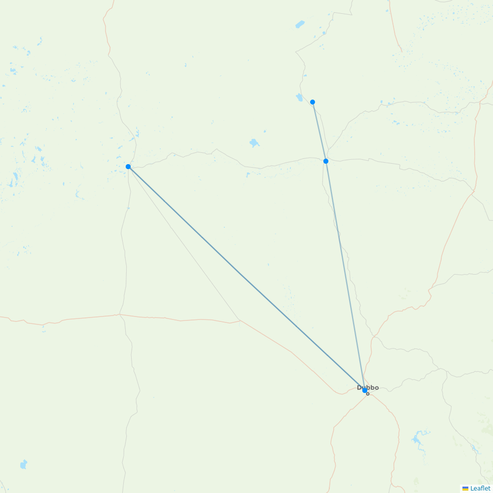 Air Link destination map