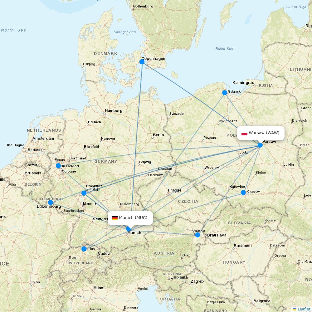 LOT Polish Airlines routes 2026 – map with all flights - Flight Routes
