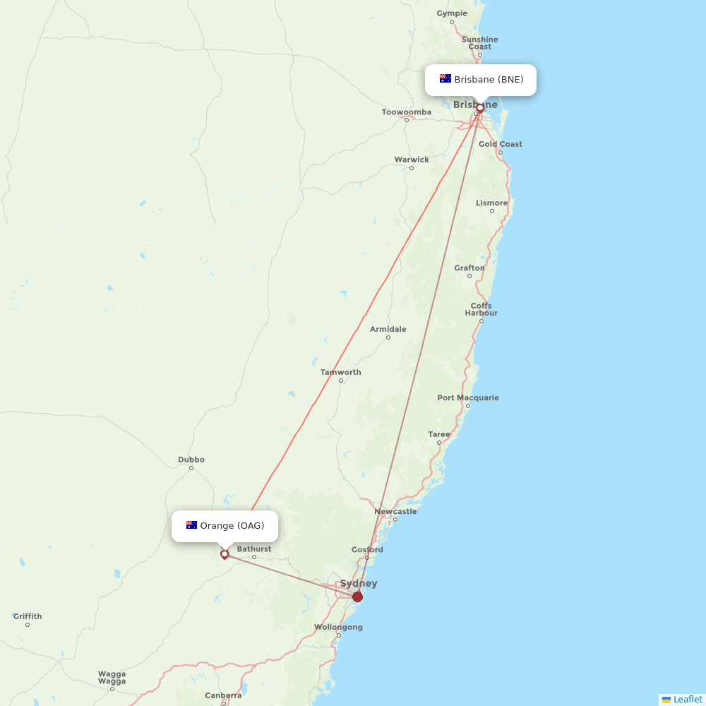 VivaColombia flights between Orange and Brisbane