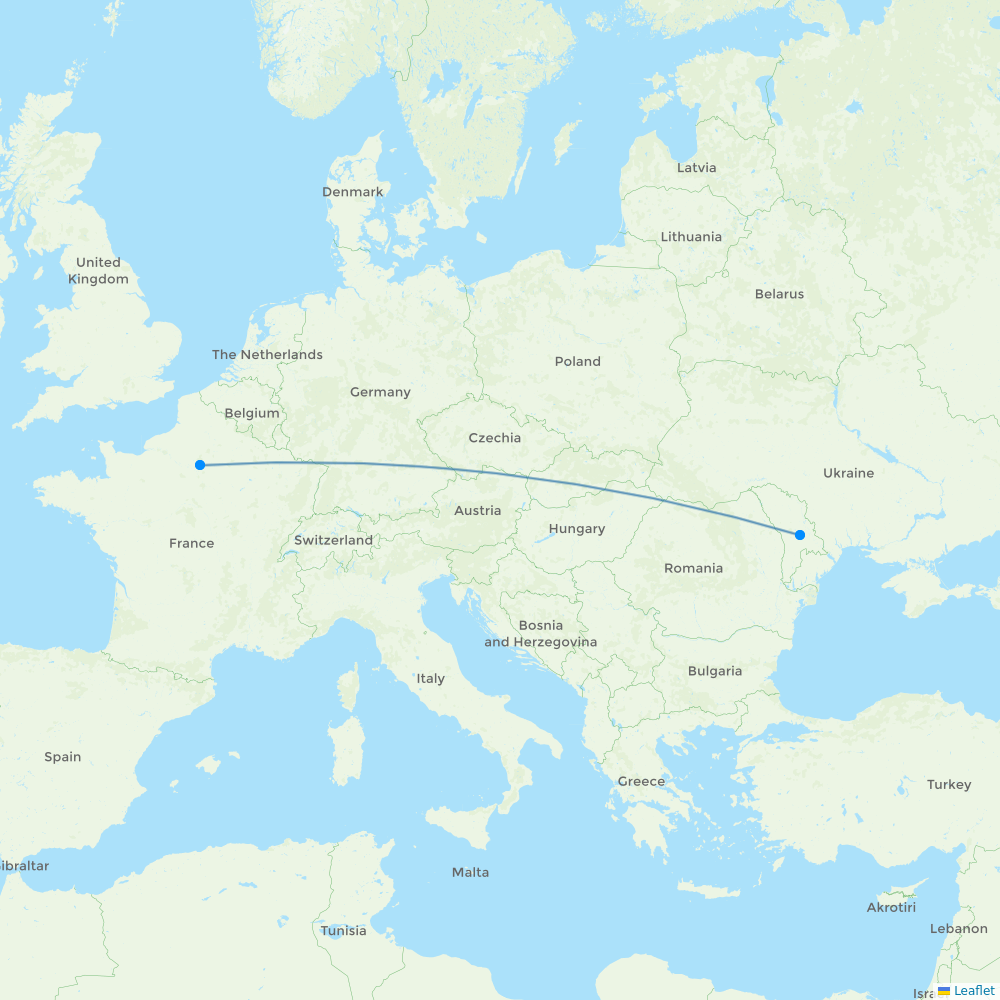 Laudamotion destination map