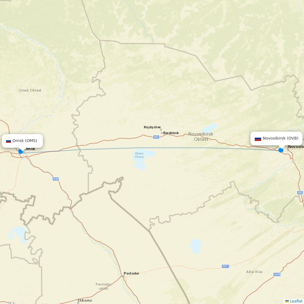 S7 Airlines airline information and interactive route map Flight Routes