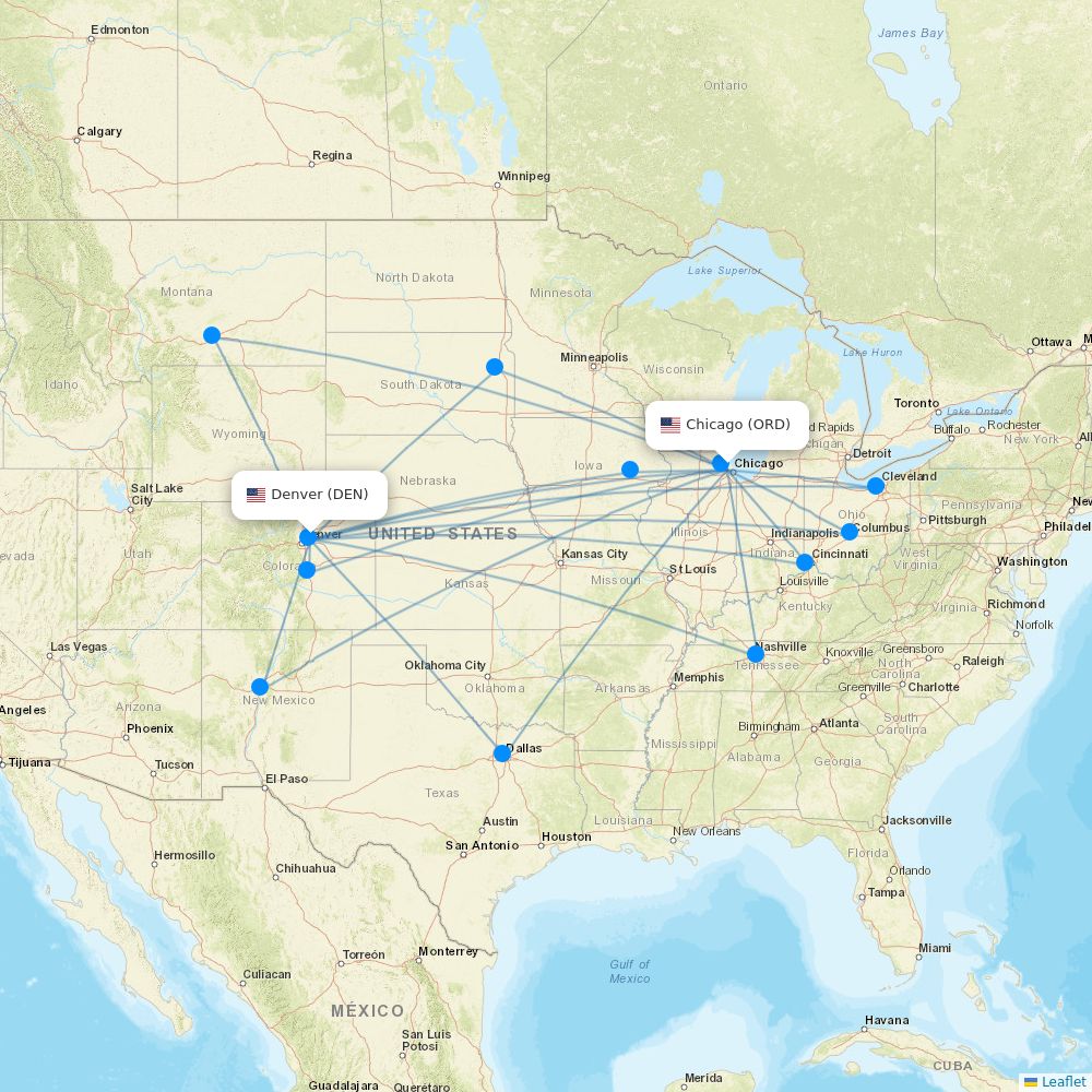 United Airlines routes 2026 – map with all flights - Flight Routes