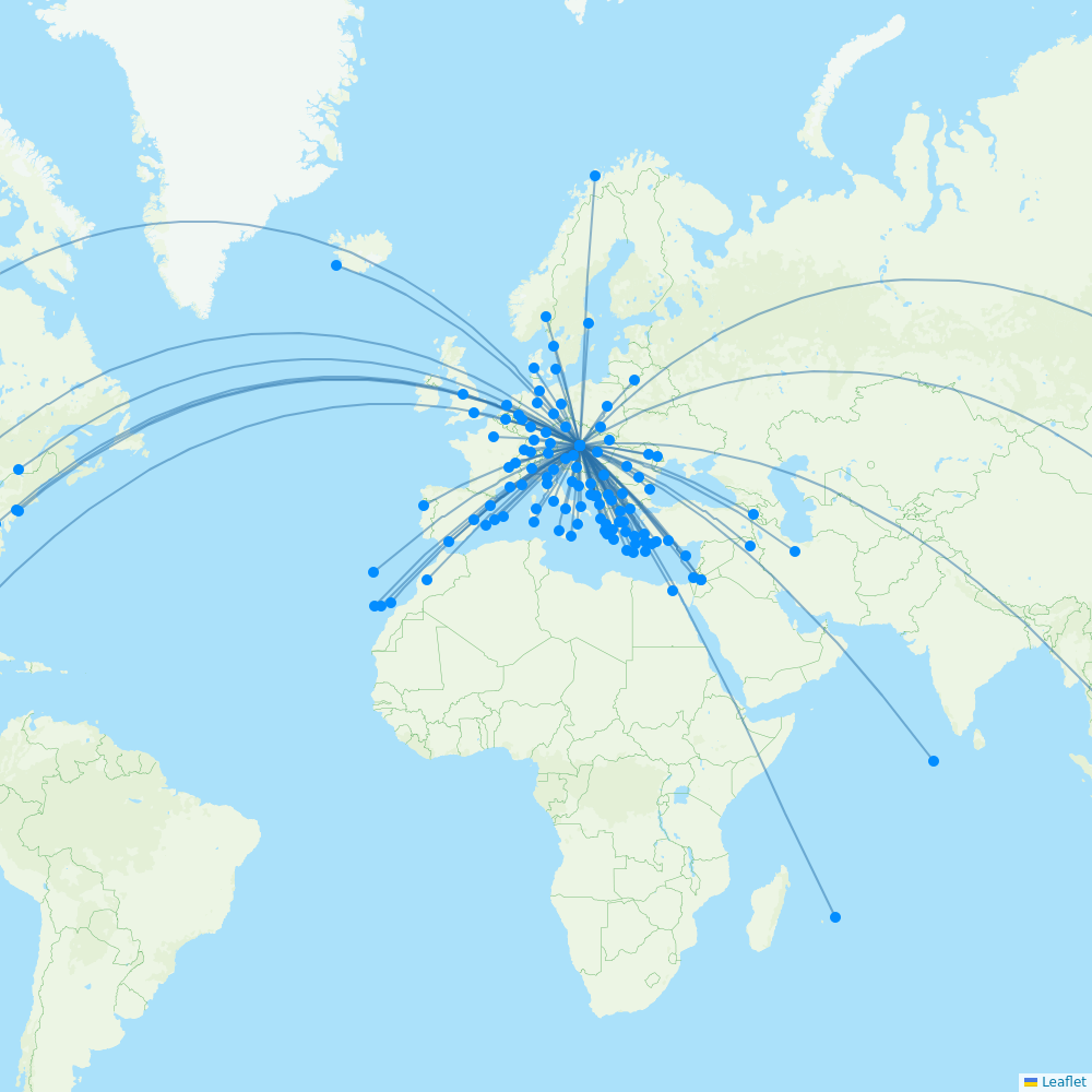 Austrian Airlines Routes 2026 Map With All Flights Flight Routes