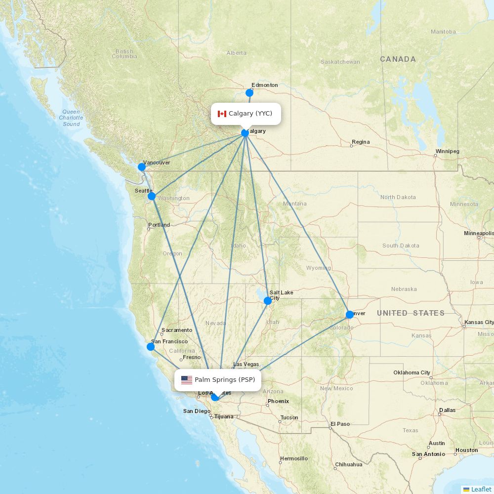 Westjet Postal Code WestJet Airlines routes 2026 – map with all flights - Flight Routes
