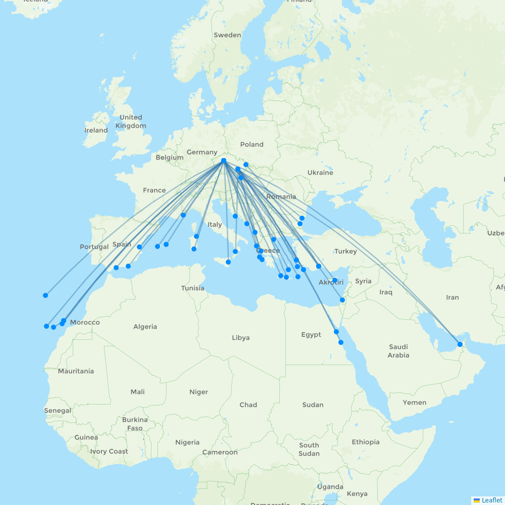 SmartWings destination map