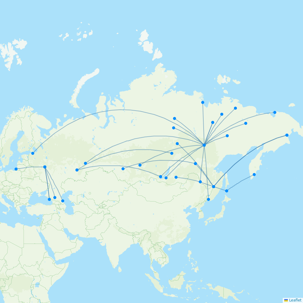 Yakutia destination map
