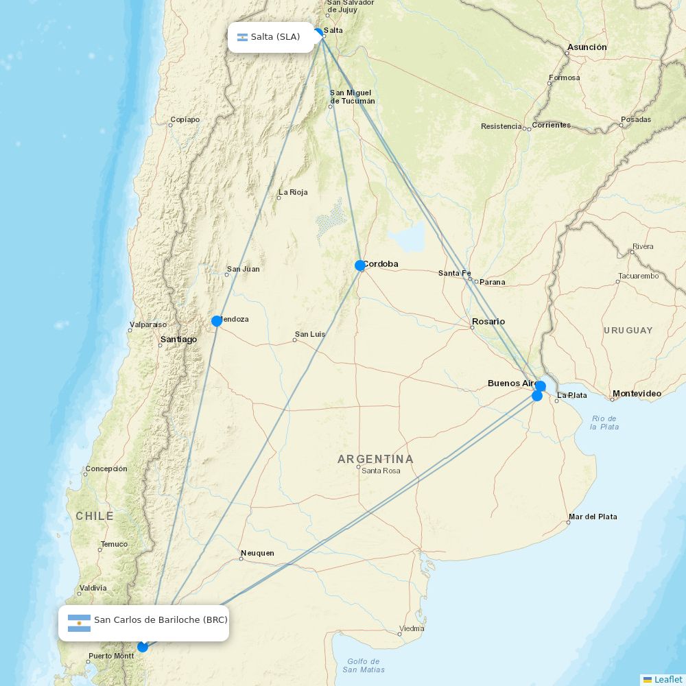 Flights From Salta To San Carlos De Bariloche SLA To BRC Flight Routes flights-from-salta-to-san-carlos-de-bariloche-sla-to-brc-flight-routes