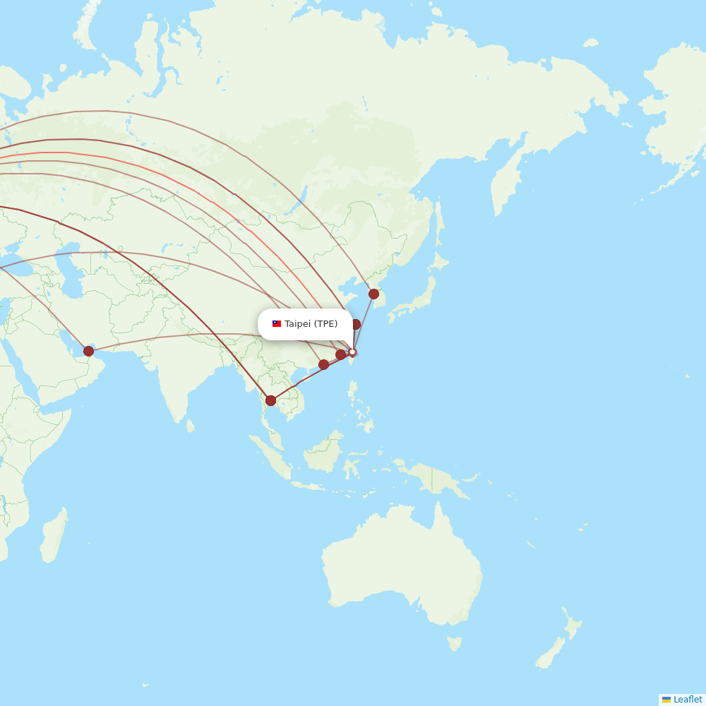 Flights from Taipei to Amsterdam, TPE to AMS - Flight Routes