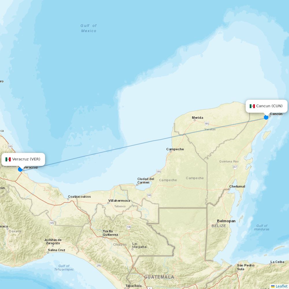 Viva Routes Viva Aerobus routes 2026 – map with all flights - Flight Routes