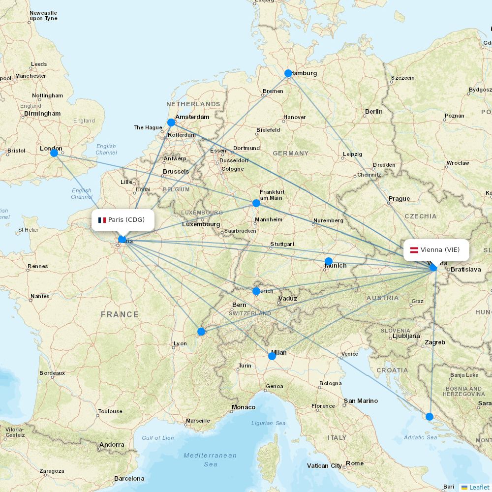 Austrian Airlines Routes 2026 Map With All Flights Flight Routes