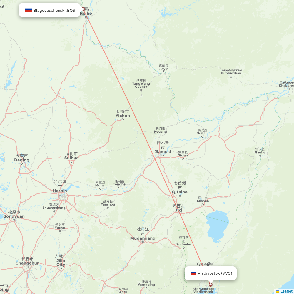 IrAero airline routes (IO) 2026, map - Flight Routes