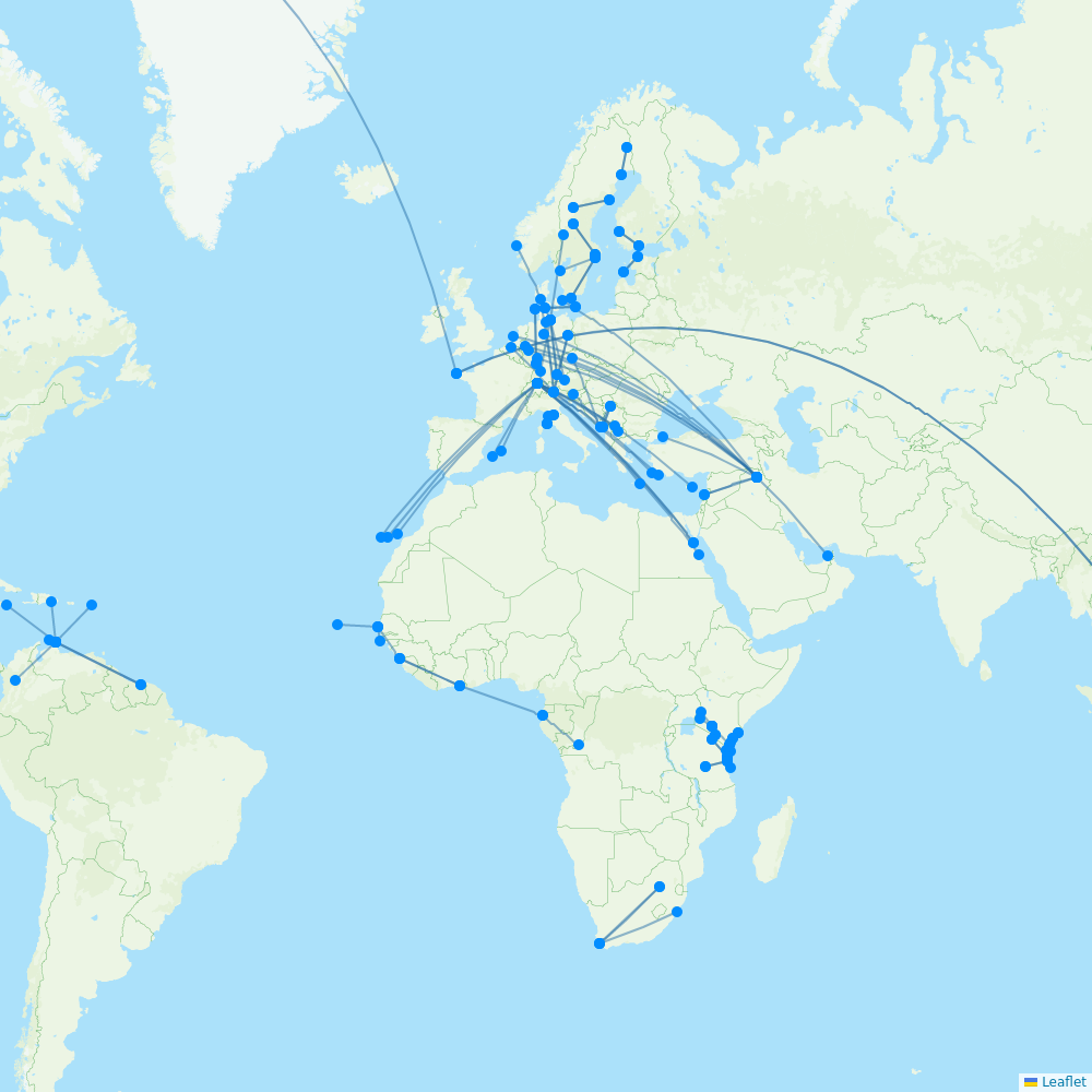 FlexFlight destination map