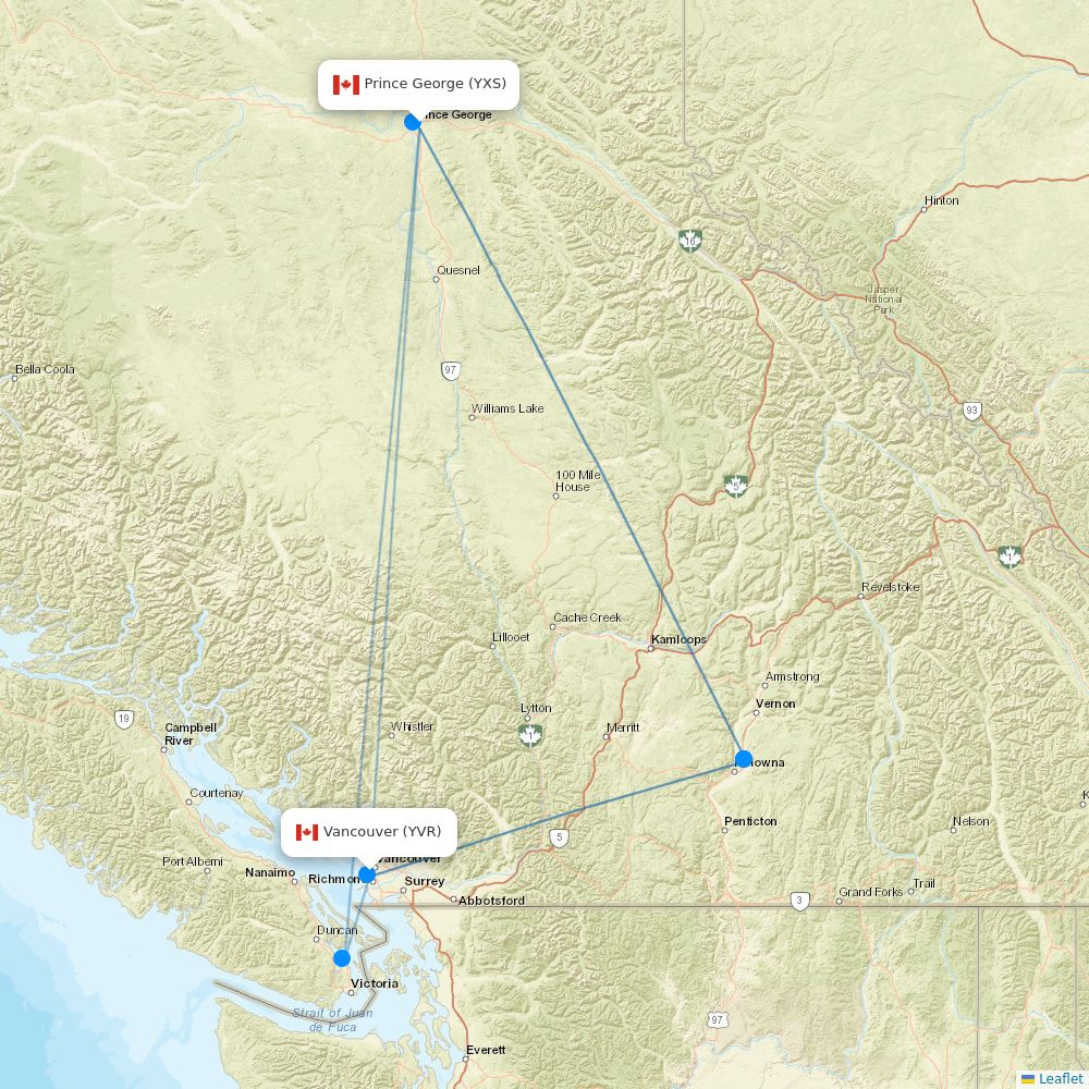 Air Canada routes 2026 – interactive map with all flights - Flight Routes